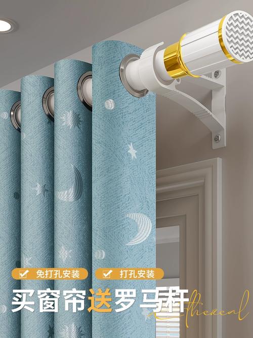 杭州姑娘改造飘窗失败三次后，终于用免打孔罗马杆搞定遮光难题✨